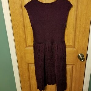 Purple knit dress
